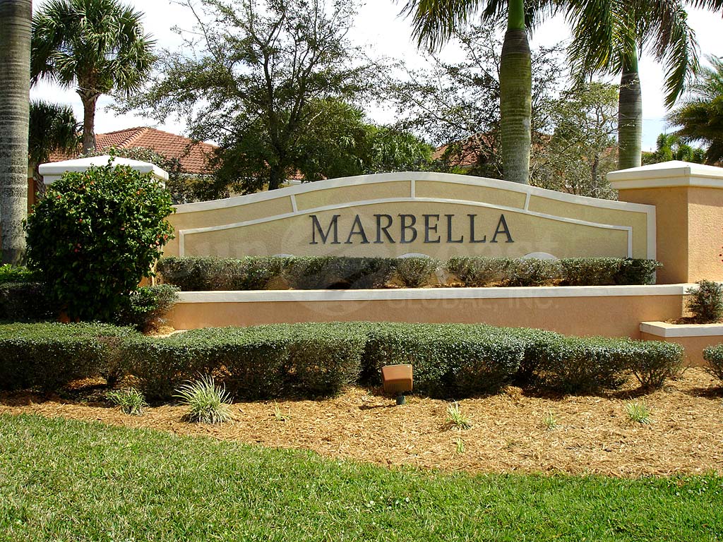 Marbella At Cypress Signage